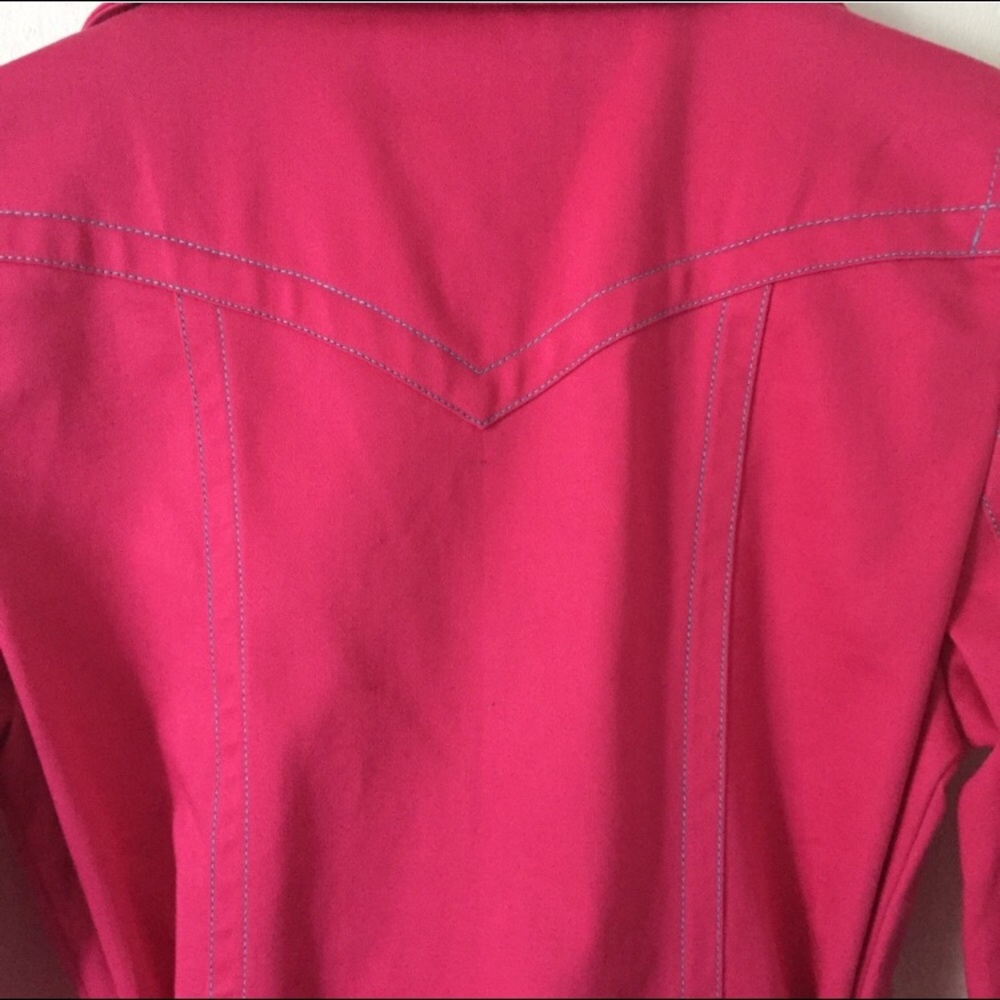 Tommy Jeans Pink Belted Trench Coat - Picture 2 of 8